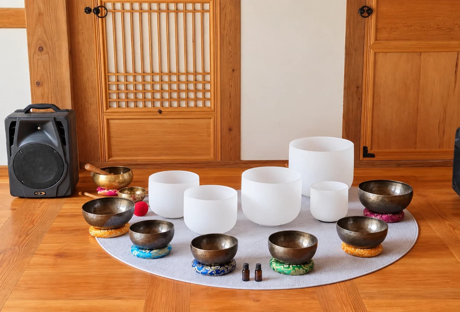 싱잉볼 명상 사진